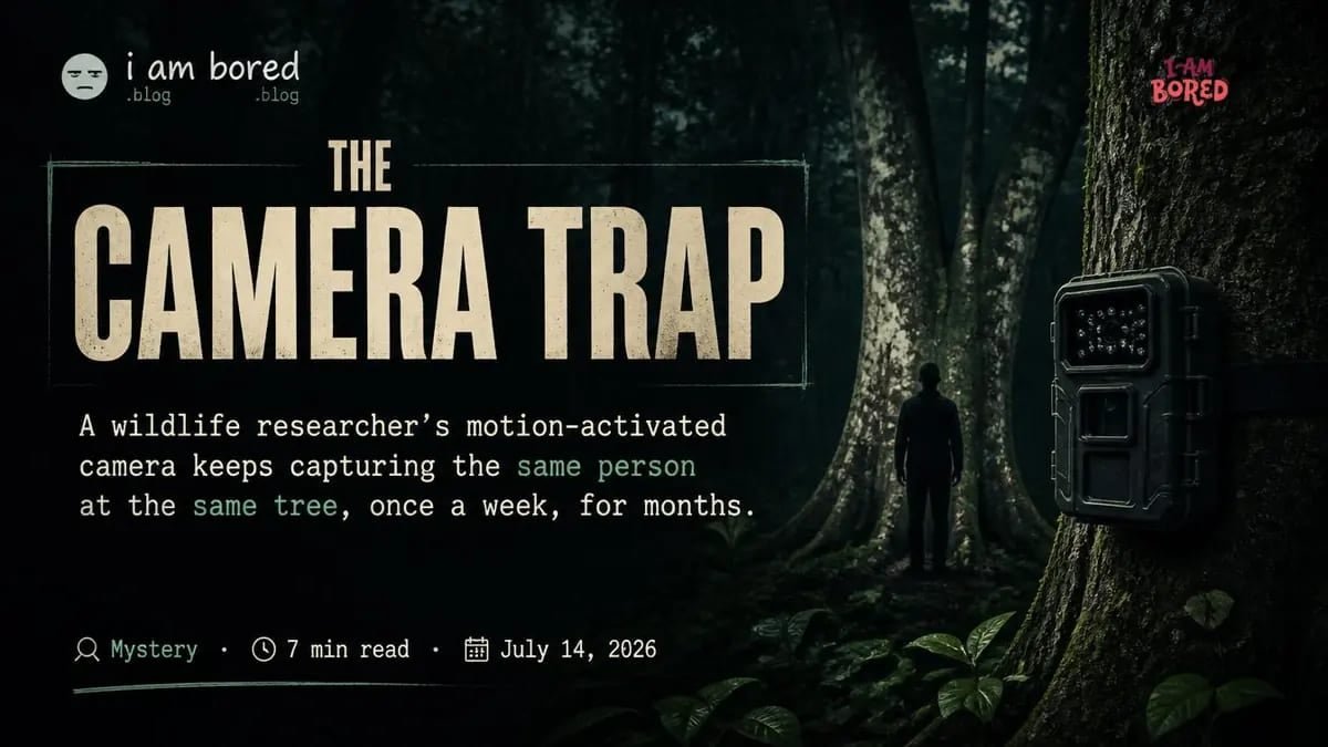 The Camera Trap | I Am Bored