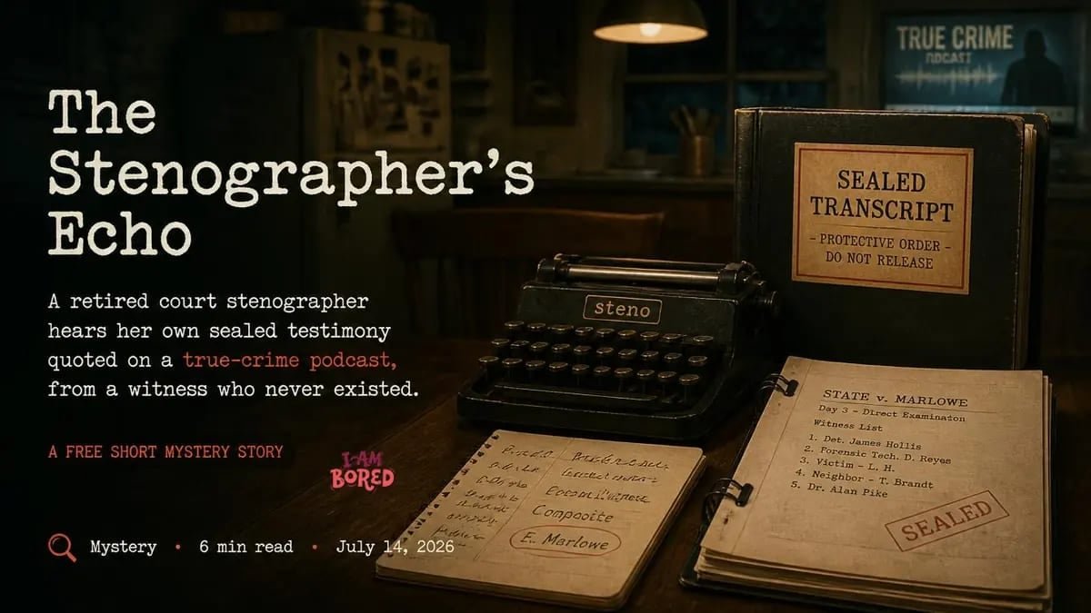 The Stenographer's Echo | I Am Bored