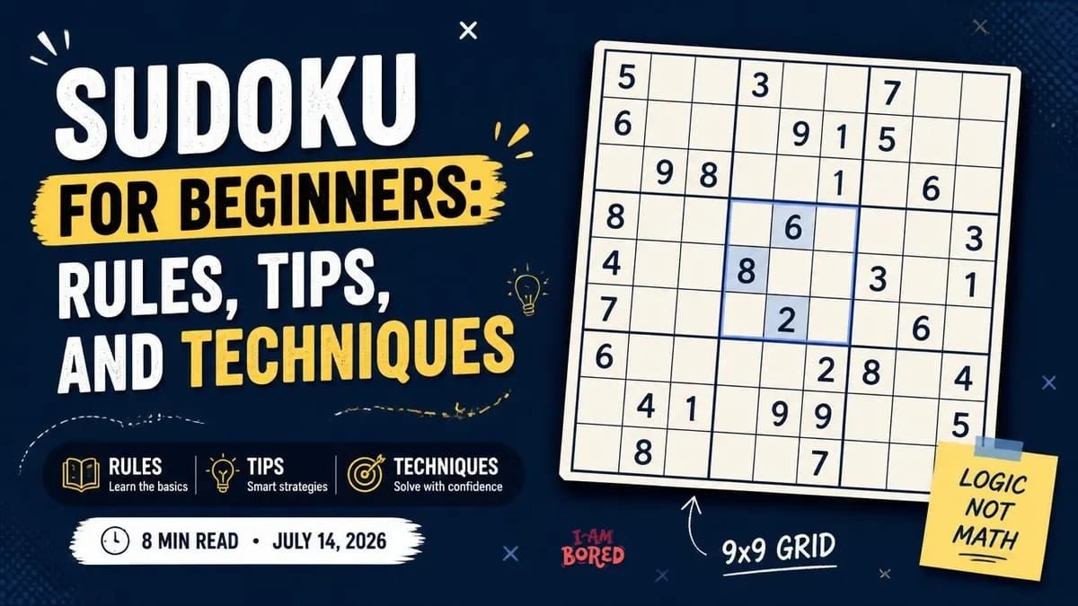 Sudoku for Beginners: Rules, Tips, and Techniques | I Am Bored