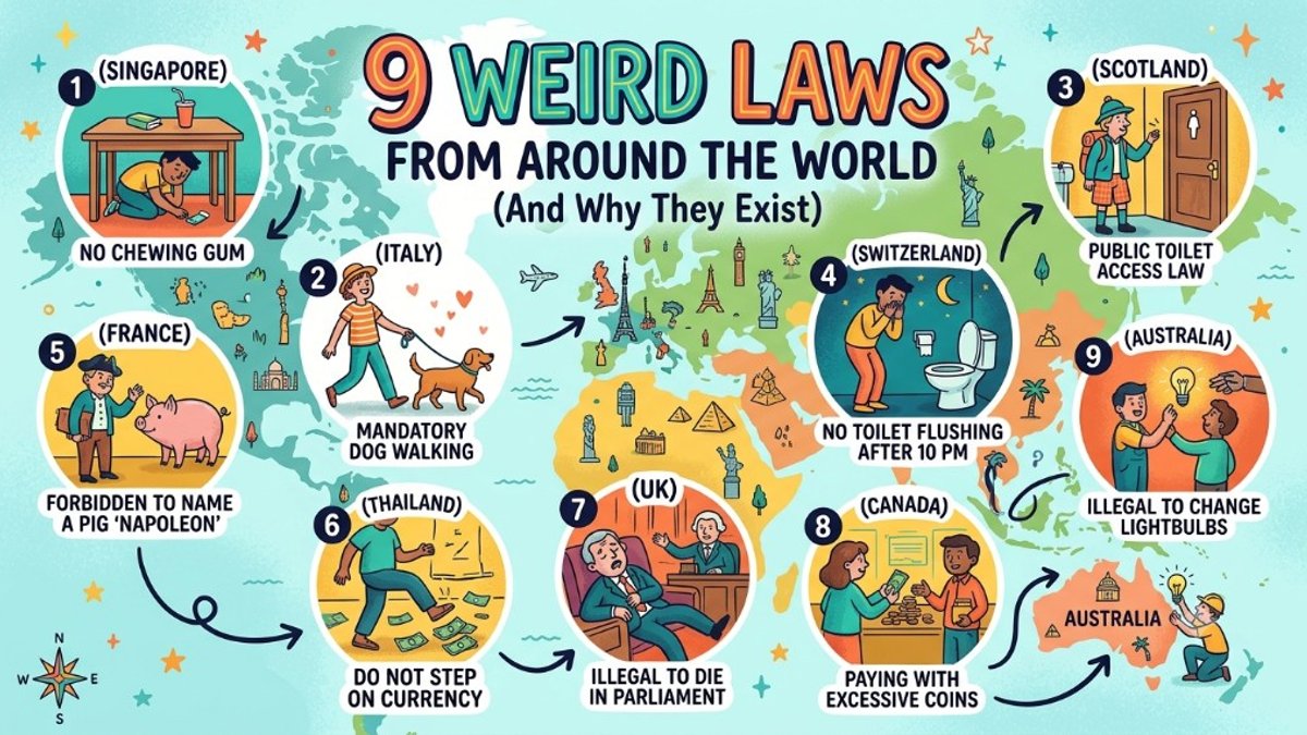 9 Weird Laws From Around the World (And Why They Exist) | I Am Bored