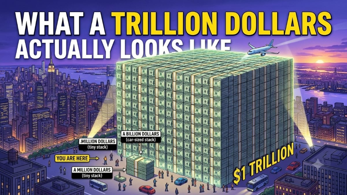 What a Trillion Dollars Actually Looks Like | I Am Bored