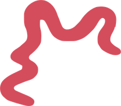 Decorative squiggle line